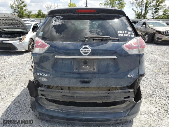 2015 Nissan Rogue S with VIN 5N1AT2MT2FC927158, listed as a Copart auction lot 52344415 with 137,165 mi miles and Salvage Title. Bid and sale history available at carsss.com. Image 6.