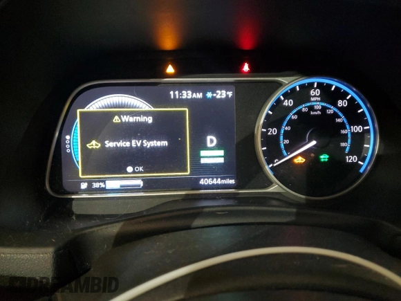 2018 Nissan LEAF SL with VIN 1N4AZ1CP0JC308817, listed as a Copart auction lot 88687055 with 40,644 mi miles and Salvage Title. Bid and sale history available at DreamBid. Image 9.