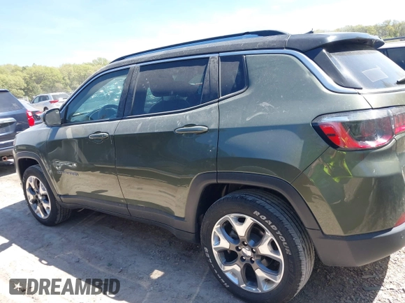 2021 Jeep Compass Limited with VIN 3C4NJDCB4MT599954, listed as a IAAI auction lot 42230778 with 112,647 mi miles and . Bid and sale history available at DreamBid. Image 14.