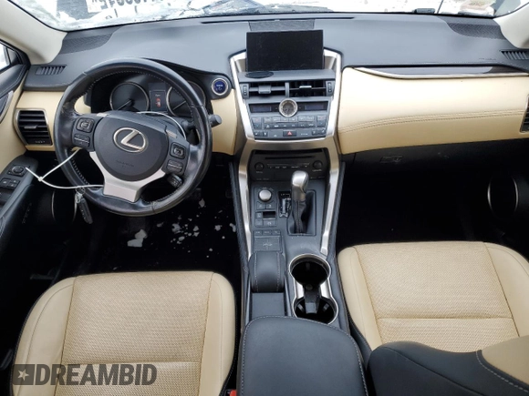2017 Lexus NX 300h with VIN JTJBJRBZ7H2053412, listed as a Copart auction lot 44462015 with 50,076 mi miles and Salvage Title. Bid and sale history available at DreamBid. Image 8.