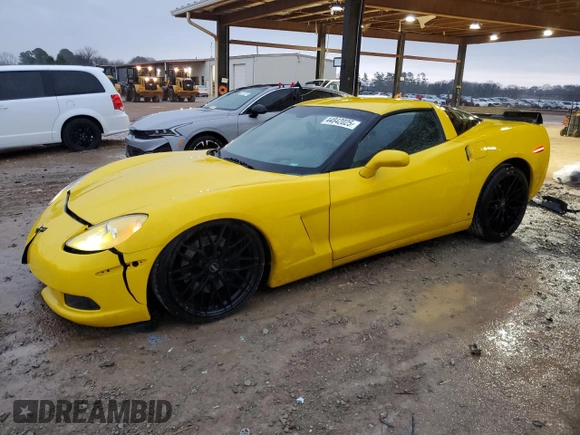 2008 Chevrolet Corvette with VIN 1G1YY26W485111564, listed as a Copart auction lot 44842025 with 58,354 mi miles and Salvage Title. Bid and sale history available at carsss.com. Image 1.