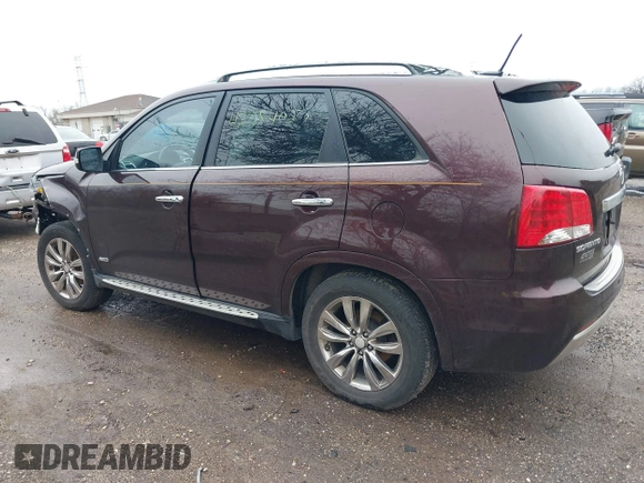 2013 Kia Sorento SX with VIN 5XYKWDA20DG370685, listed as a IAAI auction lot 42084027 with 1 mi miles. Bid and sale history available at carsss.com. Image 3.