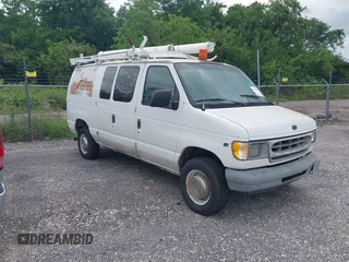 2000 Ford Econoline Cargo with VIN 1FTNE24L8YHB14204, listed as a IAAI auction lot 42151691 with 240,475 mi miles and . Bid and sale history available at DreamBid. Image 1.