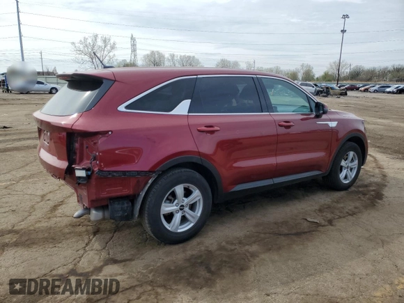 2023 Kia Sorento LX z VIN 5XYRG4LC6PG193615, wystawiony jako Copart lot #54242515 z przebiegiem 26 776 mil mil oraz Szkoda całkowita • Salvage title. Historia ofert i sprzedaży dostępna na DreamBid. Obrazek 3.