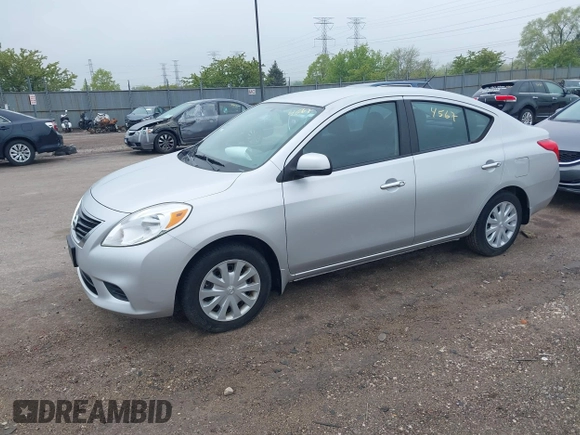 2012 Nissan Versa SV with VIN 3N1CN7AP5CL916413, listed as a IAAI auction lot 42184567 with 71,068 mi miles. Bid and sale history available at carsss.com. Image 2.