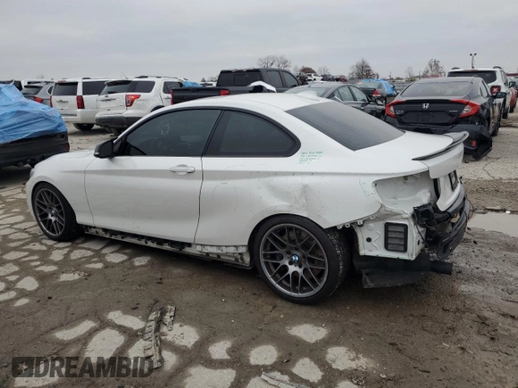 2015 BMW 2 Series M235i with VIN WBA1J7C59FV358868, listed as a Copart auction lot 80905154 with 88,561 mi miles and Salvage Title. Bid and sale history available at carsss.com. Image 2.