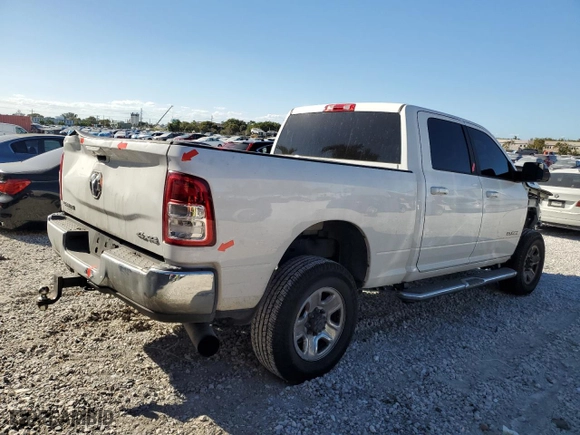 2020 Ram 2500 Big Horn with VIN 3C6UR5DL0LG132708, listed as a Copart auction lot 49206745 with 124,512 mi miles and Salvage Title. Bid and sale history available at carsss.com. Image 3.