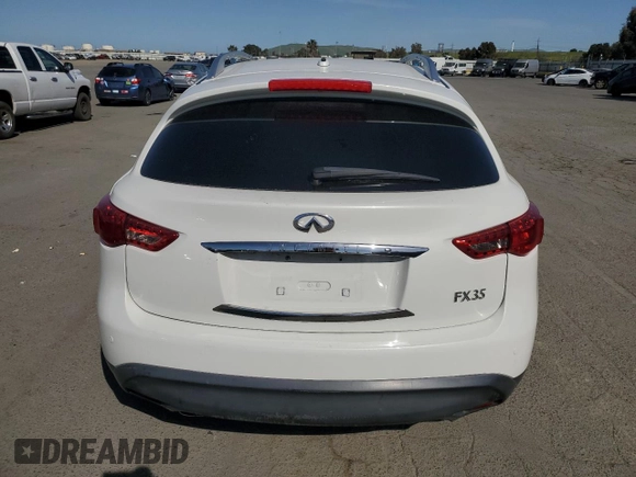 2012 Infiniti FX with VIN JN8AS1MW7CM152071, listed as a Copart auction lot 52519145 with 148,657 mi miles and Salvage title. Bid and sale history available at DreamBid. Image 6.