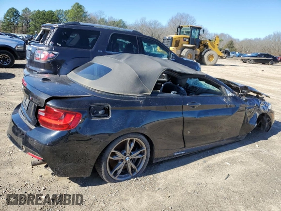 2016 BMW 2 Series M235i with VIN WBA1M1C55GV394109, listed as a Copart auction lot 43199884 with 0 mi miles. Bid and sale history available at carsss.com. Image 3.