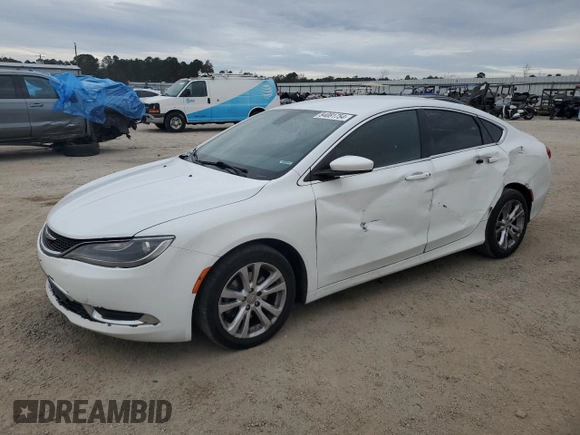2015 Chrysler 200 Limited with VIN 1C3CCCAB8FN593354, listed as a Copart auction lot 84081754 with 219,139 mi miles and Salvage Title. Bid and sale history available at carsss.com. Image 1.