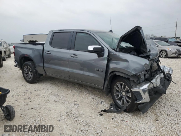 2021 Chevrolet Silverado 1500 LT with VIN 3GCPWCEDXMG193740, listed as a Copart auction lot 51290035 with Not Provided miles and Salvage Title. Bid and sale history available at DreamBid. Image 4.