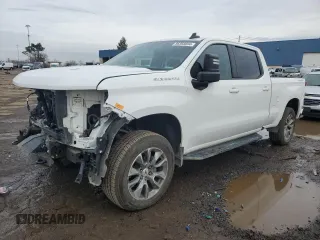 2021 Chevrolet Silverado 1500 RST with VIN 1GCUYEEL9MZ345698, listed as a Copart auction lot 86368694 with 56,924 mi miles and Salvage Title. Bid and sale history available at carsss.com. Image 1.