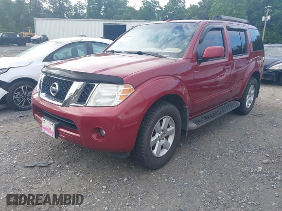 2008 Nissan Pathfinder LE with VIN 5N1AR18U38C632388, listed as a IAAI auction lot 42252546 with 256,995 mi miles and . Bid and sale history available at DreamBid. Image 2.