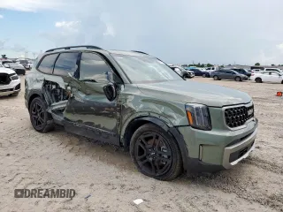 2023 Kia Telluride EX X-Line with VIN 5XYP3DGC6PG360956, listed as a Copart auction lot 62949115 with 28,900 mi miles and Salvage title. Bid and sale history available at DreamBid. Image 4.