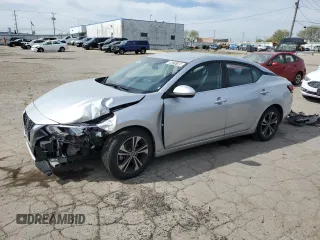 2023 Nissan Sentra SV z VIN 3N1AB8CV9PY278371, wystawiony jako Copart lot #56015105 z przebiegiem 57 421 mil mil oraz Szkoda całkowita • Salvage title. Historia ofert i sprzedaży dostępna na DreamBid. Obrazek 1.