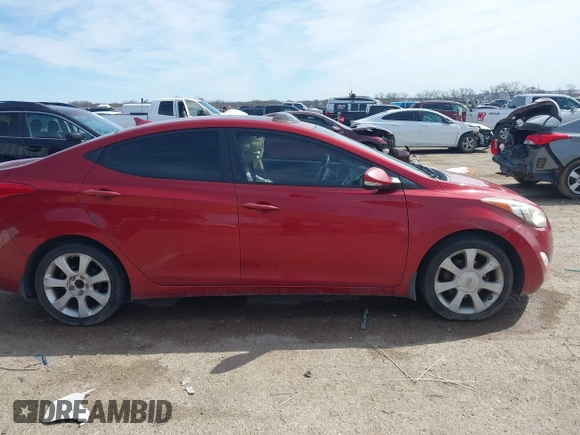 2012 Hyundai Elantra Limited with VIN KMHDH4AE7CU335325, listed as a IAAI auction lot 41680850 with 105,991 mi miles. Bid and sale history available at carsss.com. Image 13.