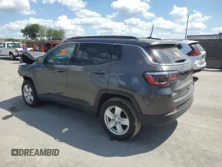 2022 Jeep Compass Latitude with VIN 3C4NJCBB2NT138975, listed as a Copart auction lot 51067865 with Not Provided miles and Salvage Title. Bid and sale history available at carsss.com. Image 2.