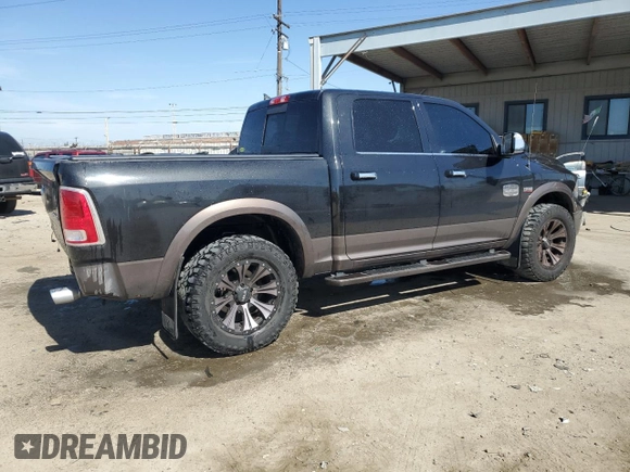 2018 Ram 1500 Longhorn with VIN 1C6RR7PT3JS104632, listed as a Copart auction lot 47736645 with 49,588 mi miles and Salvage title. Bid and sale history available at DreamBid. Image 3.