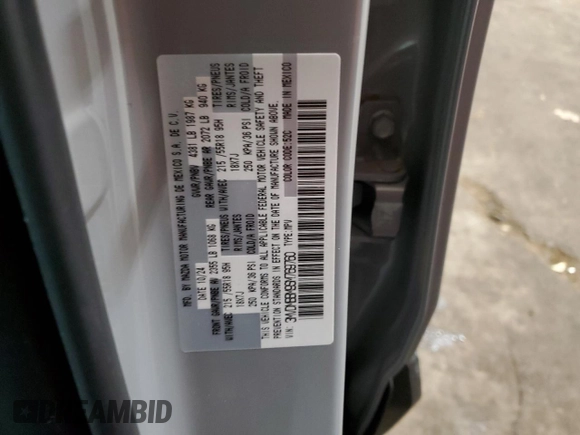2025 Mazda CX-30 S Select Sport with VIN 3MVDMBBM9SM769760, listed as a Copart auction lot 88716405 with 2,441 mi miles and Salvage Title. Bid and sale history available at DreamBid. Image 15.
