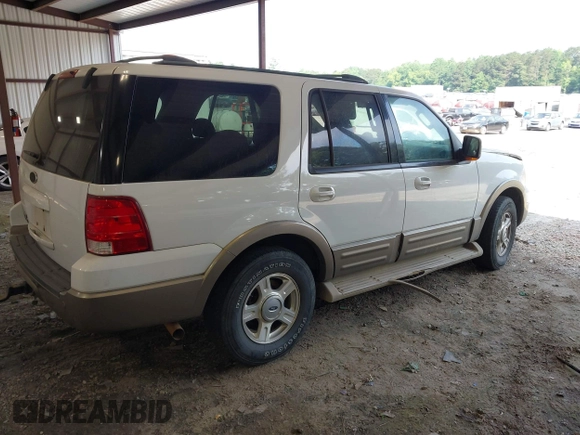 2004 Ford Expedition Eddie Bauer z VIN 1FMPU17L04LA73555, wystawiony jako IAAI lot #42582202 z przebiegiem Nie podano mil oraz . Historia ofert i sprzedaży dostępna na DreamBid. Obrazek 4.