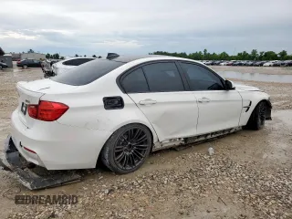 2015 BMW M3 with VIN WBS3C9C53FP804852, listed as a Copart auction lot 60837835 with Not provided miles and Salvage title. Bid and sale history available at DreamBid. Image 3.