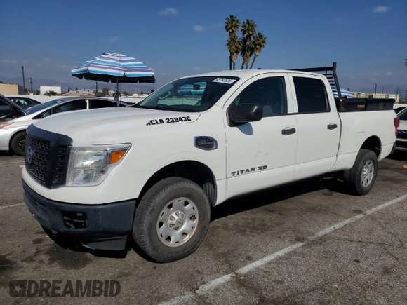 2017 Nissan Titan with VIN 1N6AA1F10HN501280, listed as a Copart auction lot 43782625 with 217,906 mi miles and Clean title. Bid and sale history available at DreamBid. Image 1.