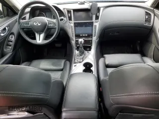 2019 Infiniti Q50 3.0t Signature Edition with VIN JN1EV7AP6KM540642, listed as a Copart auction lot 64402524 with 43,677 mi miles and Salvage Title. Bid and sale history available at carsss.com. Image 8.
