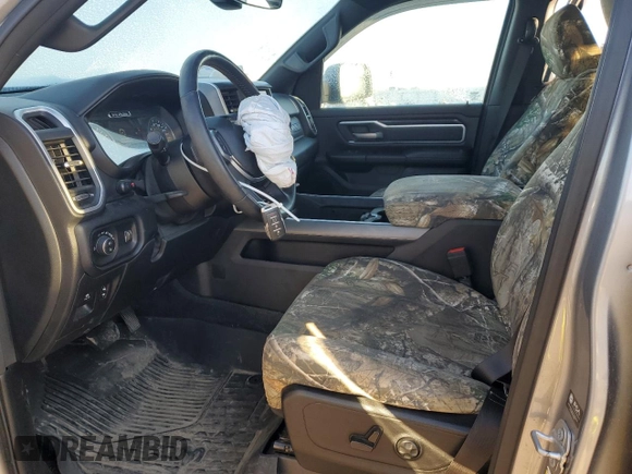 2021 Ram 1500 Big Horn with VIN 1C6SRFMT5MN664350, listed as a Copart auction lot 41986155 with 63,800 mi miles and Salvage title. Bid and sale history available at DreamBid. Image 7.