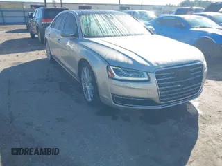 2015 Audi A8 3.0T with VIN WAU3GAFD5FN034341, listed as a IAAI auction lot 40892275 with 87,713 mi miles and . Bid and sale history available at DreamBid. Image 1.