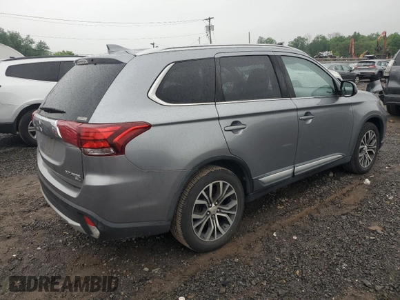 2017 Mitsubishi Outlander SE with VIN JA4AZ3A36HZ049029, listed as a Copart auction lot 57255725 with 89,275 mi miles and Salvage title. Bid and sale history available at DreamBid. Image 3.