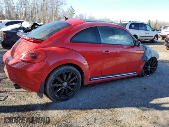 2012 Volkswagen Beetle 2.0T Turbo with VIN 3VWV67AT4CM650969, listed as a Copart auction lot 50582975 with 0 mi miles and Non Repairable. Bid and sale history available at carsss.com. Image 3.