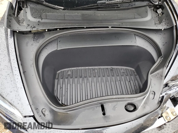 2024 Tesla Model 3 with VIN 5YJ3E1EA8RF755854, listed as a Copart auction lot 45986995 with 7,374 mi miles and Salvage Title. Bid and sale history available at DreamBid. Image 12.