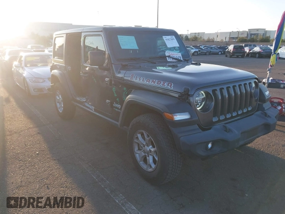 2021 Jeep Wrangler Unlimited Sport S z VIN 1C4HJXDG7MW583315, wystawiony jako IAAI lot #41827899 z przebiegiem 25 264 mil mil oraz . Historia ofert i sprzedaży dostępna na DreamBid. Obrazek 1.