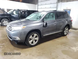 2013 Toyota Highlander Limited with VIN 5TDDK3EH4DS223432, listed as a Copart auction lot 60815785 with 183,791 mi miles and Salvage title. Bid and sale history available at DreamBid. Image 1.