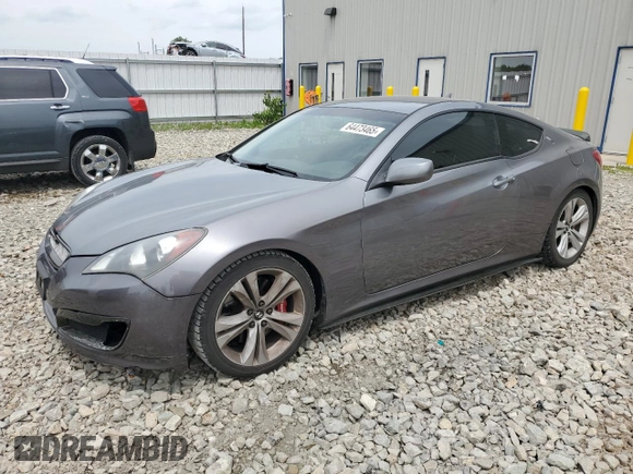 2010 Hyundai Genesis Coupe Premium with VIN KMHHT6KD7AU033984, listed as a Copart auction lot 64473465 with 95,512 mi miles and Clean title. Bid and sale history available at DreamBid. Image 1.