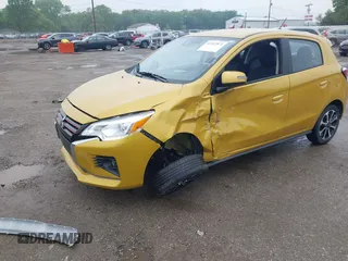 2024 Mitsubishi Mirage Black Edition with VIN ML32AWHJ7RH003579, listed as a IAAI auction lot 42312871 with 25,160 mi miles and . Bid and sale history available at DreamBid. Image 6.
