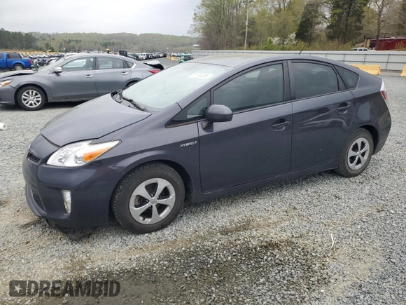 2014 Toyota Prius Four with VIN JTDKN3DU3E1779663, listed as a Copart auction lot 51744355 with 100,677 mi miles and Salvage Title. Bid and sale history available at DreamBid. Image 1.