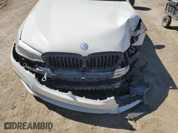 2017 BMW 5 Series 540i with VIN WBAJE5C38HG914859, listed as a Copart auction lot 50628155 with Not provided miles and Salvage title. Bid and sale history available at DreamBid. Image 11.