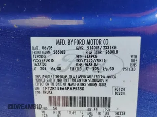2005 Ford Ranger XL z VIN 1FTZR15E65PA95380, wystawiony jako Copart lot #47961625 z przebiegiem Nie podano mil oraz Szkoda całkowita • Salvage title. Historia ofert i sprzedaży dostępna na DreamBid. Obrazek 12.