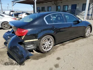 2008 Infiniti G35 with VIN JNKBV61E38M201157, listed as a Copart auction lot 77481384 with 243,581 mi miles and Salvage Title. Bid and sale history available at DreamBid. Image 3.