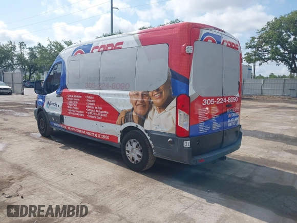2017 Ford Transit XL with VIN 1FBAX2CM8HKA26909, listed as a IAAI auction lot 42190598 with 228,403 mi miles and . Bid and sale history available at carsss.com. Image 3.