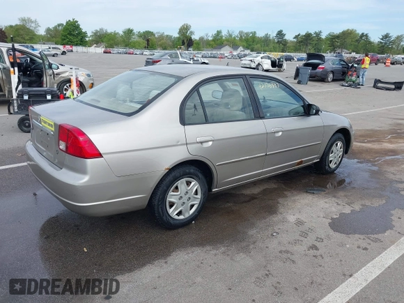 2003 Honda Civic LX z VIN 1HGES16573L018315, wystawiony jako IAAI lot #42176397 z przebiegiem 148 997 mil mil oraz . Historia ofert i sprzedaży dostępna na DreamBid. Obrazek 4.