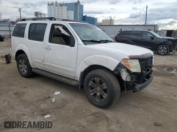 2007 Nissan Pathfinder SE with VIN 5N1AR18W67C634121, listed as a Copart auction lot 75893504 with 0 mi miles and Salvage Title. Bid and sale history available at carsss.com. Image 4.