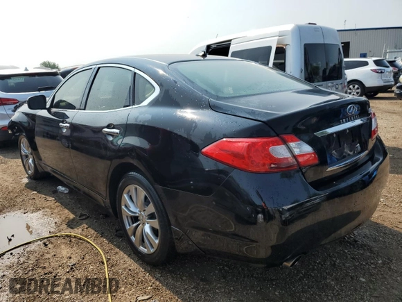 2012 Infiniti M37 with VIN JN1BY1AR9CM393291, listed as a Copart auction lot 62819994 with 248,641 mi miles and Salvage Title. Bid and sale history available at carsss.com. Image 2.