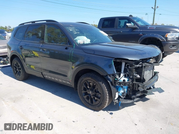2024 Kia Telluride SX Prestige X-Line z VIN 5XYP5DGC9RG547945, wystawiony jako IAAI lot #41705605 z przebiegiem 7 308 mil mil oraz . Historia ofert i sprzedaży dostępna na DreamBid. Obrazek 1.