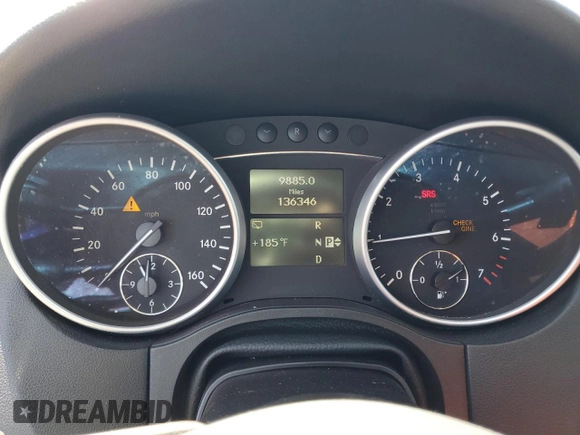 2011 Mercedes-Benz M 350 with VIN 4JGBB8GB5BA755100, listed as a Copart auction lot 56528605 with 136,346 mi miles and Clean Title. Bid and sale history available at DreamBid. Image 9.