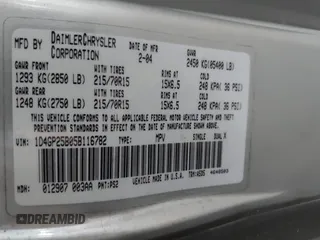 2005 Dodge Caravan SE with VIN 1D4GP25B05B116782, listed as a IAAI auction lot 42477266 with 108,761 mi miles and . Bid and sale history available at DreamBid. Image 9.