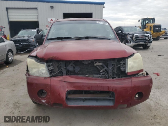 2007 Nissan Titan XE with VIN 1N6AA07AX7N229425, listed as a Copart auction lot 45583465 with 257,361 mi miles and Salvage Title. Bid and sale history available at DreamBid. Image 5.