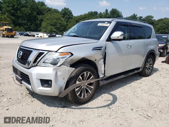 2018 Nissan Armada SV with VIN JN8AY2NCXJ9555213, listed as a Copart auction lot 67532134 with 84,006 mi miles and Salvage Title. Bid and sale history available at carsss.com. Image 1.