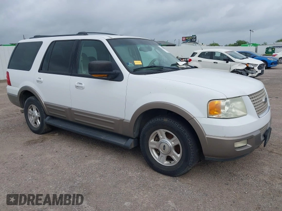 2003 Ford Expedition Eddie Bauer with VIN 1FMRU17W43LA54217, listed as a IAAI auction lot 42080308 with 291,198 mi miles. Bid and sale history available at carsss.com. Image 1.